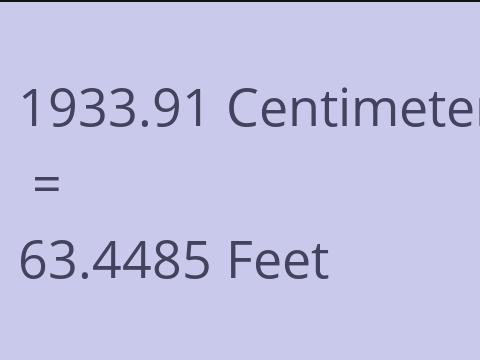 1933.91 CM TO FEET