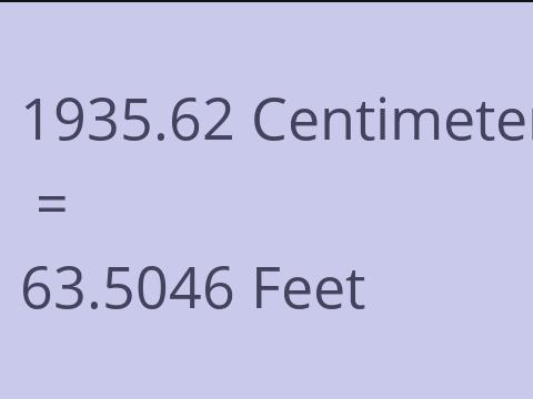 1935.62 CM TO FEET