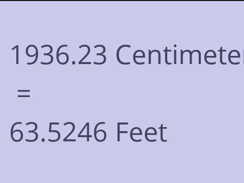 1936.23 CM TO FEET