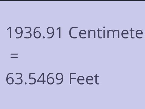 1936.91 CM TO FEET