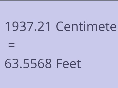 1937.21 CM TO FEET