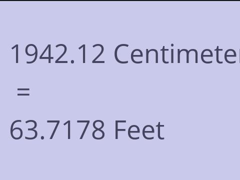 1942.12 CM TO FEET