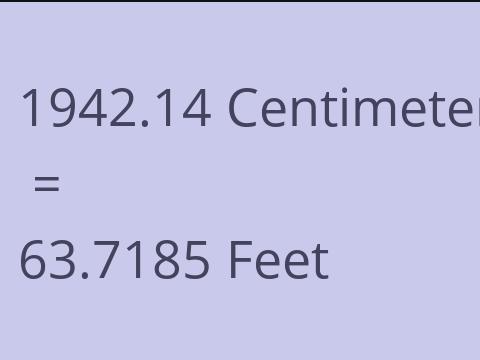 1942.14 CM TO FEET