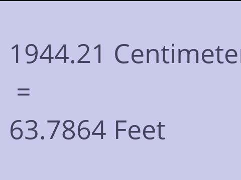 1944.21 CM TO FEET