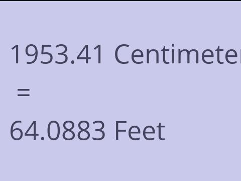 1953.41 CM TO FEET