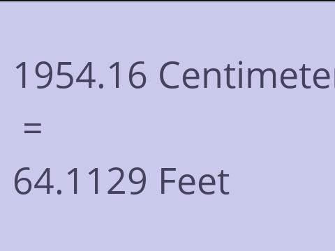 1954.16 CM TO FEET
