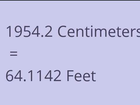 1954.2 CM TO FEET