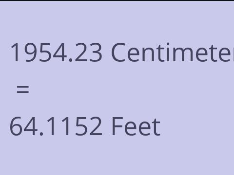 1954.23 CM TO FEET