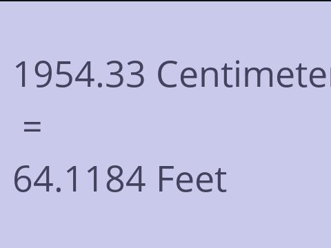 1954.33 CM TO FEET