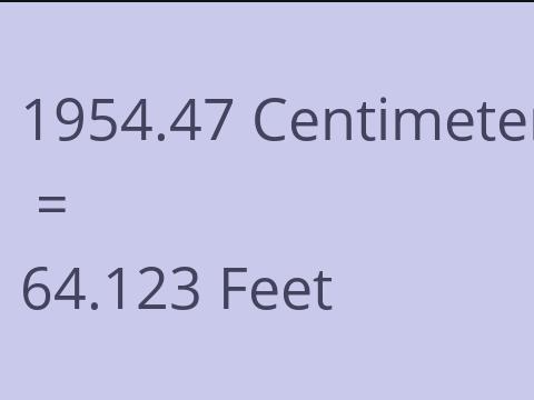 1954.47 CM TO FEET