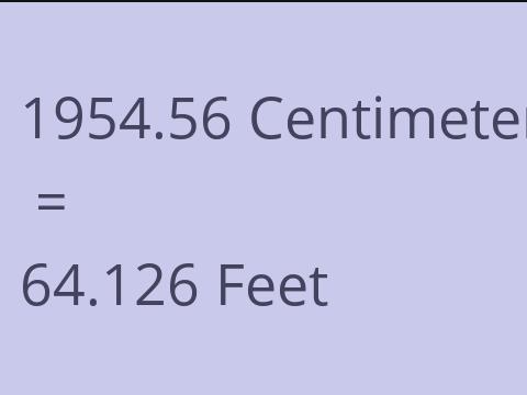 1954.56 CM TO FEET