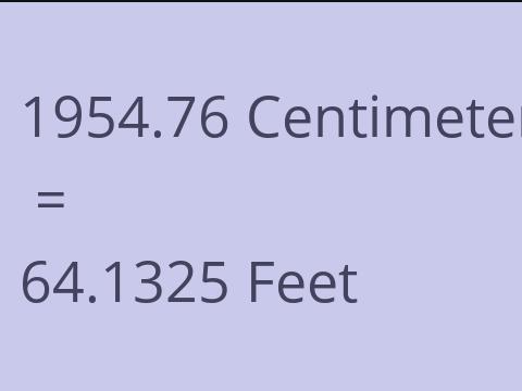 1954.76 CM TO FEET