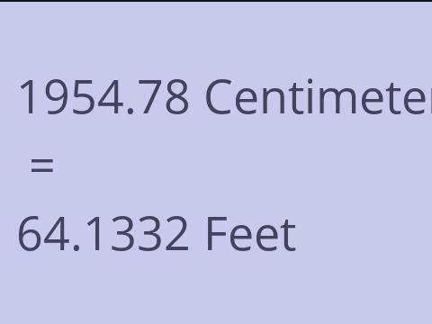 1954.78 CM TO FEET
