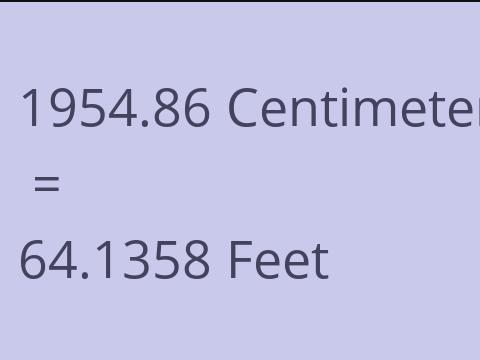 1954.86 CM TO FEET