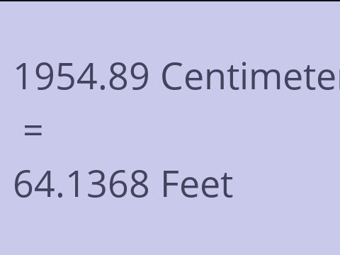 1954.89 CM TO FEET