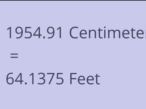 1954.91 CM TO FEET