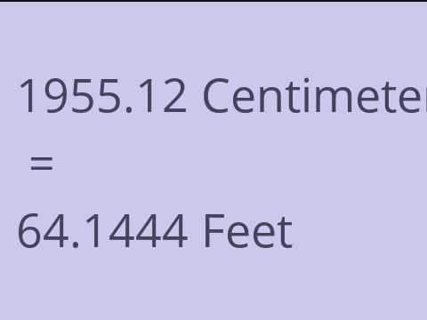 1955.12 CM TO FEET