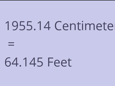 1955.14 CM TO FEET