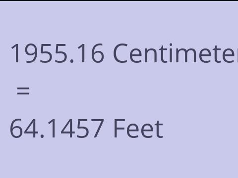 1955.16 CM TO FEET