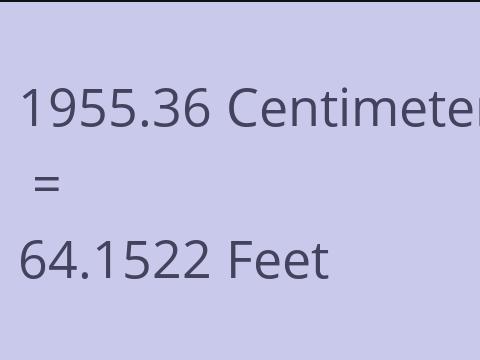 1955.36 CM TO FEET