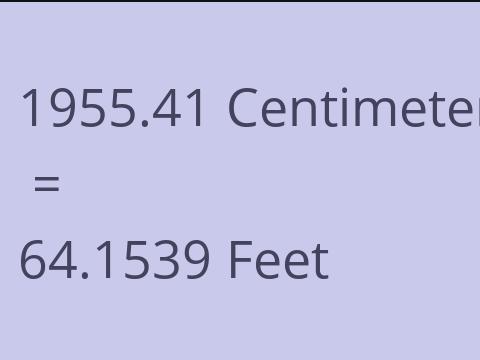 1955.41 CM TO FEET