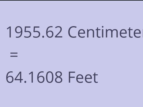 1955.62 CM TO FEET