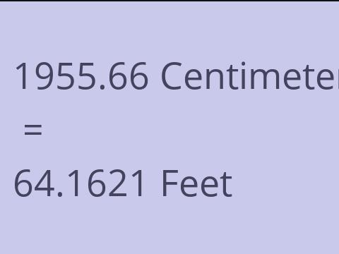 1955.66 CM TO FEET