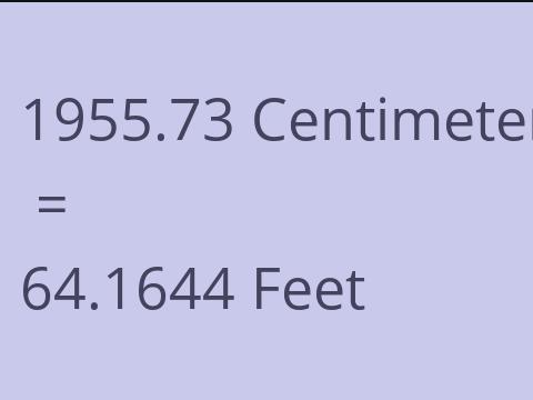 1955.73 CM TO FEET