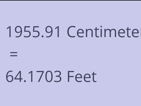 1955.91 CM TO FEET