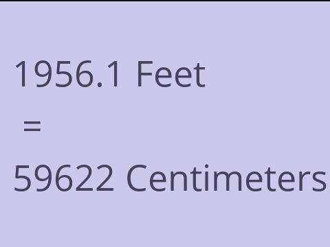 1956.1 FEET TO CM