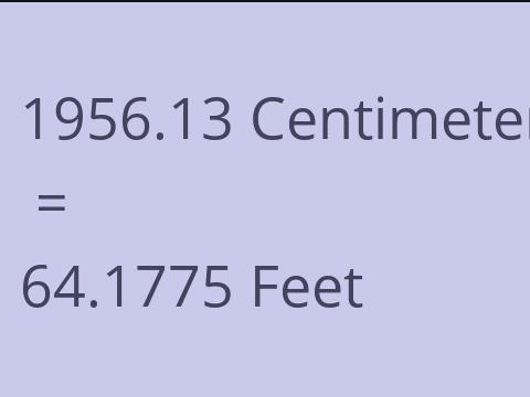 1956.13 CM TO FEET