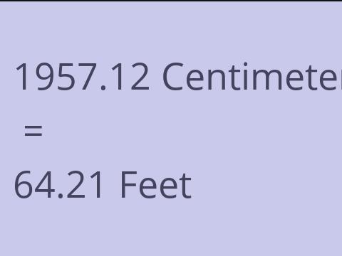 1957.12 CM TO FEET