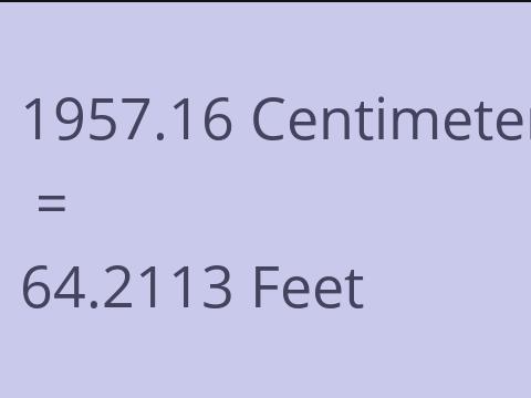 1957.16 CM TO FEET