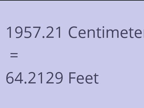 1957.21 CM TO FEET