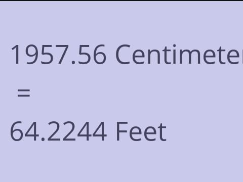 1957.56 CM TO FEET