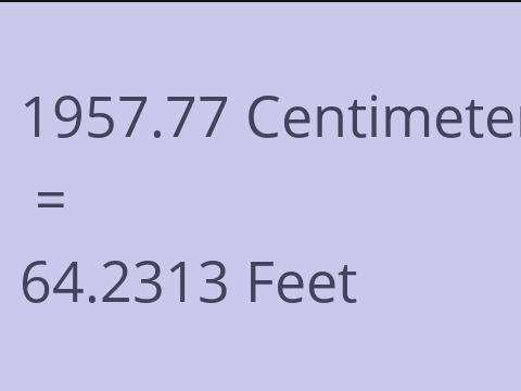 1957.77 CM TO FEET