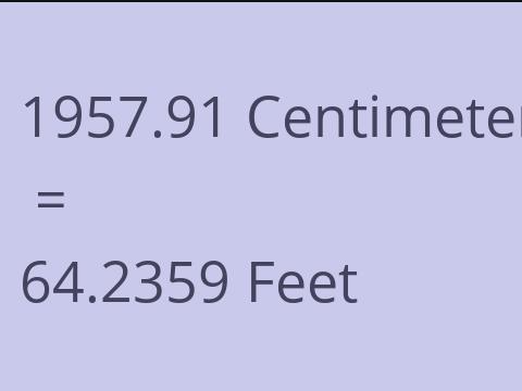 1957.91 CM TO FEET