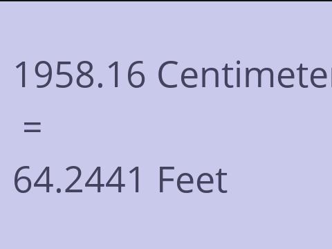 1958.16 CM TO FEET