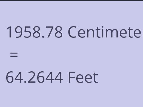 1958.78 CM TO FEET
