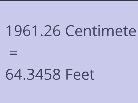 1961.26 CM TO FEET