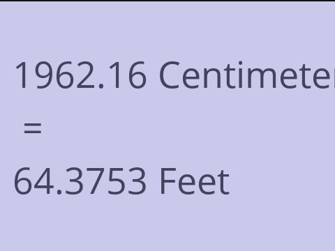 1962.16 CM TO FEET