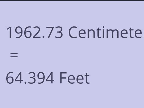 1962.73 CM TO FEET