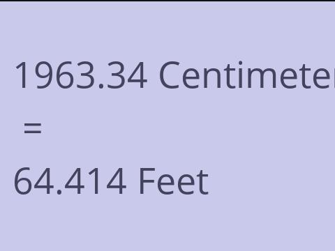 1963.34 CM TO FEET