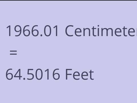 1966.01 CM TO FEET