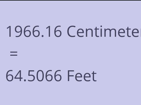 1966.16 CM TO FEET