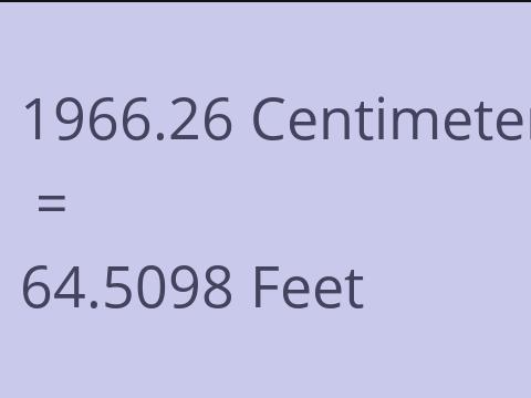 1966.26 CM TO FEET