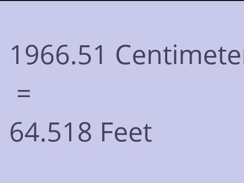 1966.51 CM TO FEET