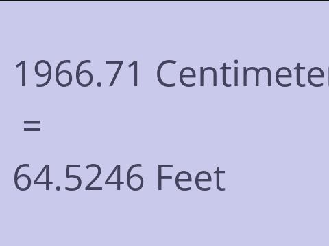 1966.71 CM TO FEET