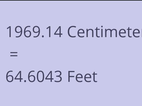 1969.14 CM TO FEET