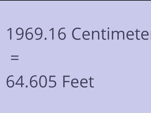 1969.16 CM TO FEET